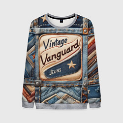 Мужской свитшот Vintage vanguard jeans - patchwork