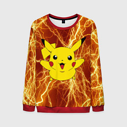 Мужской свитшот Pikachu yellow lightning