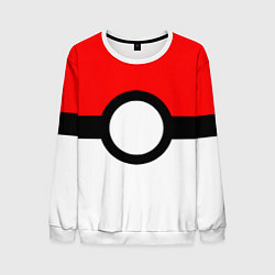 Свитшот мужской Pokeball texture, цвет: 3D-белый