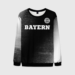 Свитшот мужской Bayern sport на темном фоне посередине, цвет: 3D-черный
