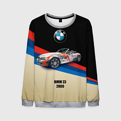 Свитшот мужской Немецкий родстер BMW Z3, цвет: 3D-меланж