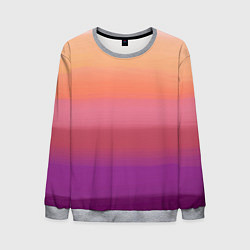 Мужской свитшот Абстракция градиент на закате дня