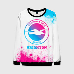 Свитшот мужской Brighton neon gradient style, цвет: 3D-черный