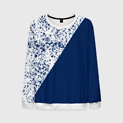 Мужской свитшот Сине-белый пополам