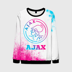 Свитшот мужской Ajax neon gradient style, цвет: 3D-черный