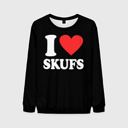 Мужской свитшот I love skufs