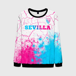 Свитшот мужской Sevilla neon gradient style посередине, цвет: 3D-черный