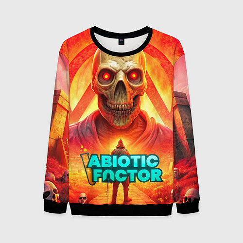 Мужской свитшот Abiotic Factor horror skull / 3D-Черный – фото 1