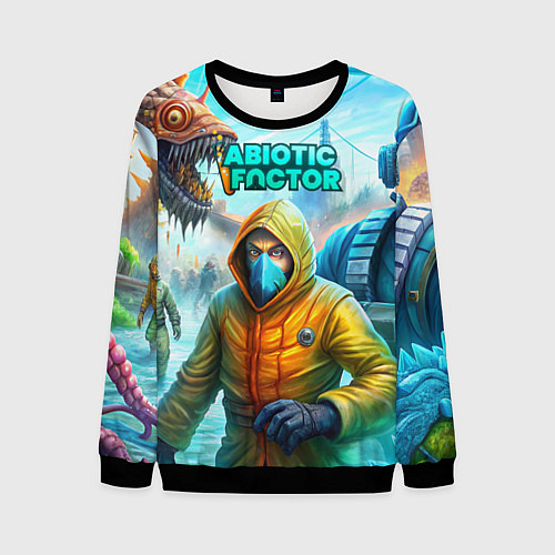 Мужской свитшот Abiotic Factor world game / 3D-Черный – фото 1