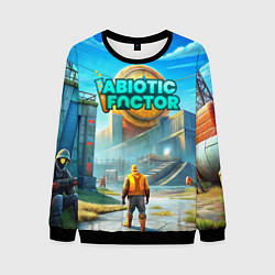 Свитшот мужской Abiotic Factor атомный завод, цвет: 3D-черный
