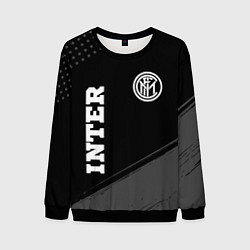 Свитшот мужской Inter sport на темном фоне вертикально, цвет: 3D-черный