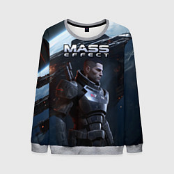 Свитшот мужской Mass Effect game, цвет: 3D-меланж
