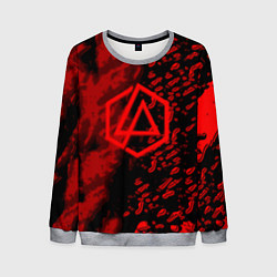 Свитшот мужской Linkin park red logo, цвет: 3D-меланж