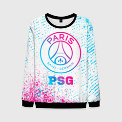 Свитшот мужской PSG neon gradient style, цвет: 3D-черный