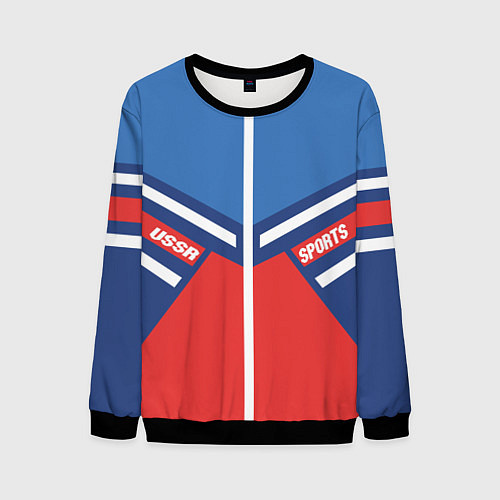 Мужской свитшот СССР спорт / 3D-Черный – фото 1