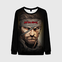 Свитшот мужской Metal gear Venom Snake, цвет: 3D-черный