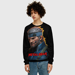 Свитшот мужской Веном Снейк из игры Metal gear, цвет: 3D-черный — фото 2
