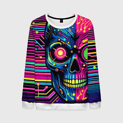 Мужской свитшот Pop art skull - ai art