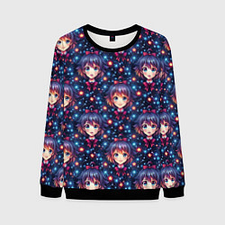 Мужской свитшот Аниме девочка с бантиком на голове