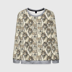 Мужской свитшот Паттерн лесного волка