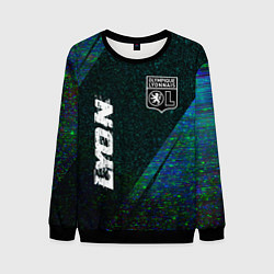 Мужской свитшот Lyon glitch blue