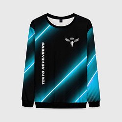 Свитшот мужской Tokyo Revengers неоновые лампы, цвет: 3D-черный