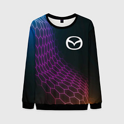 Мужской свитшот Mazda neon hexagon