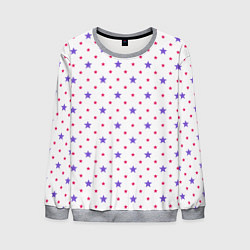 Свитшот мужской Красивый узор звезды, цвет: 3D-меланж