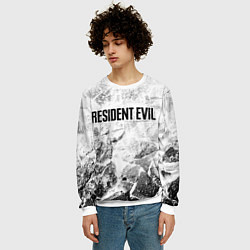 Свитшот мужской Resident Evil white graphite, цвет: 3D-белый — фото 2