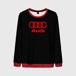 Мужской свитшот Audi red logo