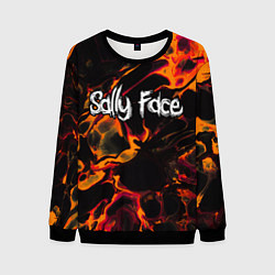 Свитшот мужской Sally Face red lava, цвет: 3D-черный