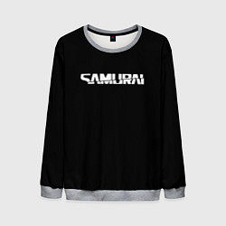 Свитшот мужской Samurai logo white, цвет: 3D-меланж