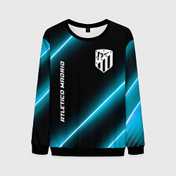 Свитшот мужской Atletico Madrid неоновые лампы, цвет: 3D-черный