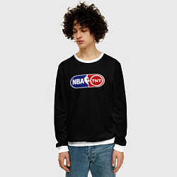 Свитшот мужской NBA logo tnt, цвет: 3D-белый — фото 2