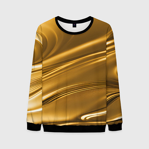 Мужской свитшот Золотой сплав абстрактная текстура / 3D-Черный – фото 1