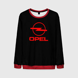 Мужской свитшот Opel red logo auto