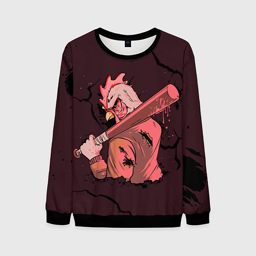 Мужской свитшот Хотлайн Майами - Джекет / 3D-Черный – фото 1