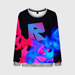 Мужской свитшот Roblox neon flame