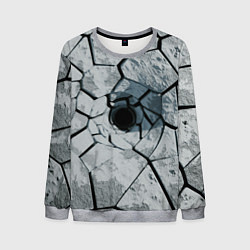 Мужской свитшот Расколотая каменная воронка