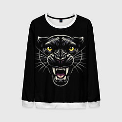 Мужской свитшот Оскал пантеры - нейросеть