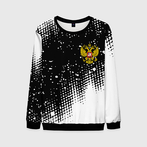 Мужской свитшот Герб Росси краски / 3D-Черный – фото 1