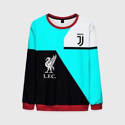 Свитшот мужской Juventus x Liverpool geometry, цвет: 3D-красный