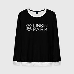 Свитшот мужской Linkin parrk logo chester, цвет: 3D-белый