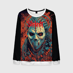 Свитшот мужской Slipknot в маске, цвет: 3D-белый