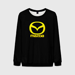 Свитшот мужской Mazda yellow, цвет: 3D-черный