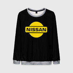 Мужской свитшот Nissan yellow logo