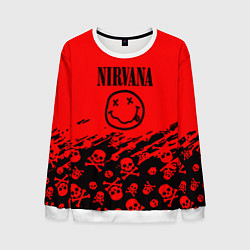 Мужской свитшот Nirvana rock skull