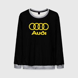 Мужской свитшот Audi logo yellow