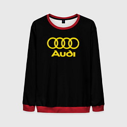 Мужской свитшот Audi logo yellow