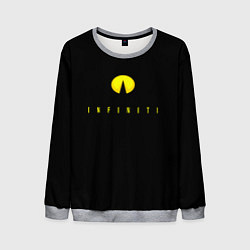 Свитшот мужской Infiniti logo yellow, цвет: 3D-меланж